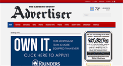 Desktop Screenshot of laurenscountyadvertiser.net